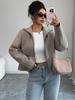 Европейская и американская минималистичная однотонная куртка на молнии - Женская коллекция осень/зима 2025