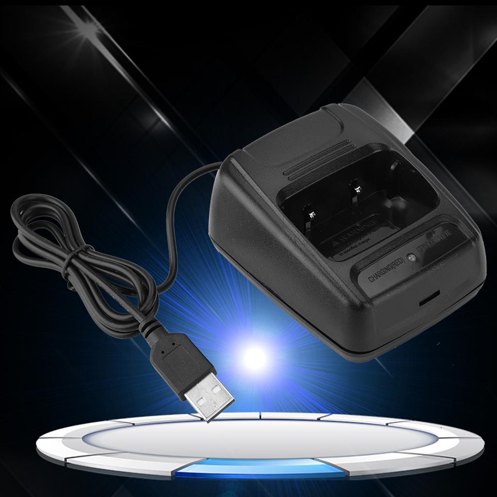 Док-станция для зарядки USB-устройств с двумя радиостанциями для Baofeng BF888SBF777SBF666S