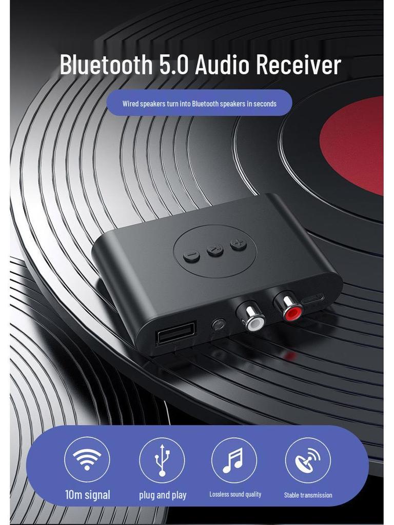 NFC Bluetooth 5.3 Музыкальный приемник и Динамик для автомобиля Hands-free с поддержкой USB-флешки