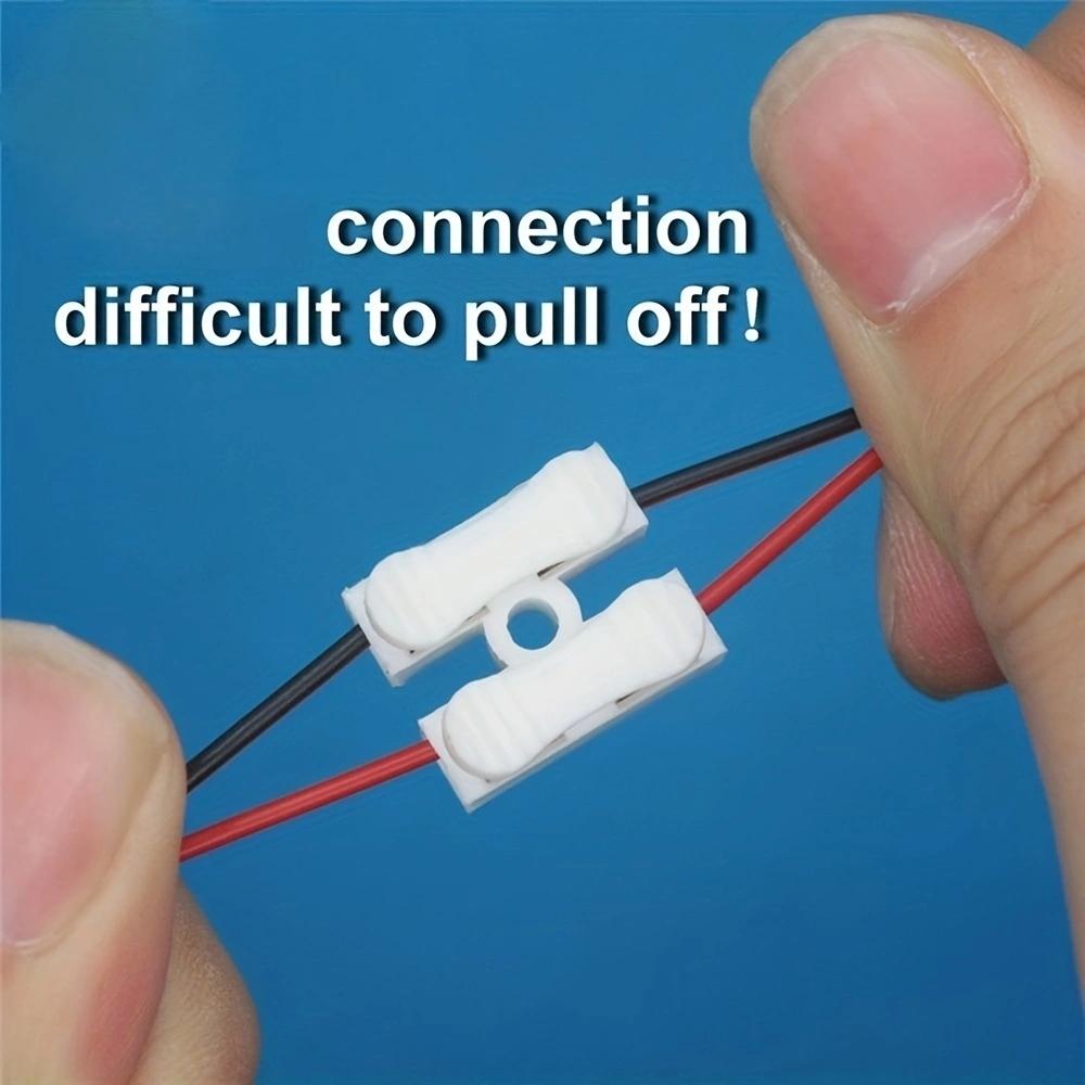 20 шт. Быстрый 2P кабельный соединитель без пайки, безвинтовая клеммная колодка, пружинный зажим