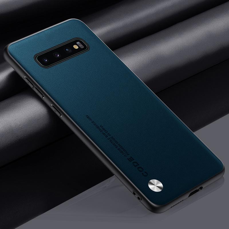 Роскошный чехол из искусственной кожи для Samsung Galaxy S10 Plus S10Plus, матовый силиконовый защитный чехол для телефона Samsung S10 5G Coque