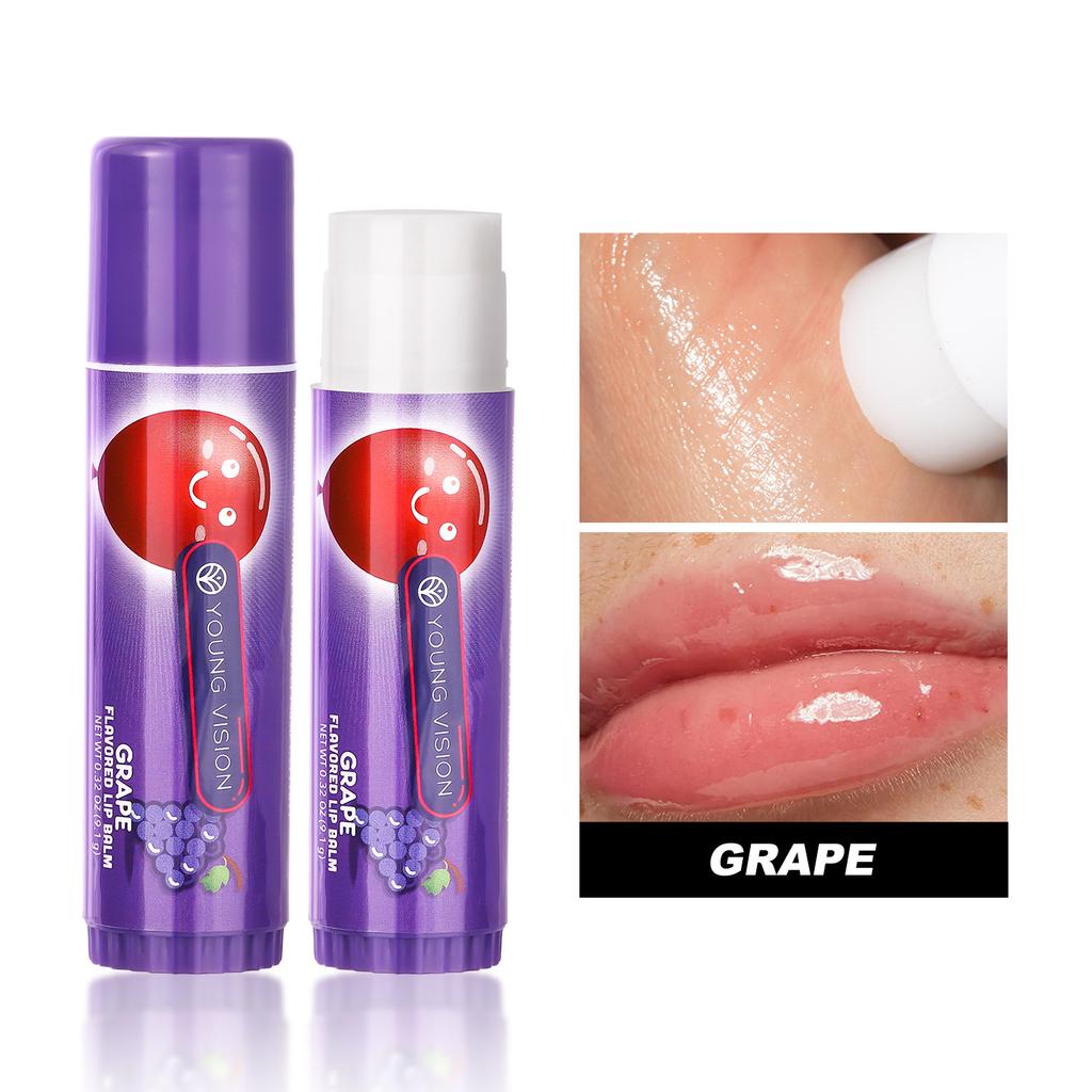 YOUNG VISION Lip Balm Moisturising Nourishing Hydration Anti-dry Cracking Peeling Fruit Flavour Cross-border Lip Balm Stock