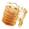 13PCS With Storage Rack Metal Utensil Kit European Fruit Plate Set Plate Spoon Set  For Steaks