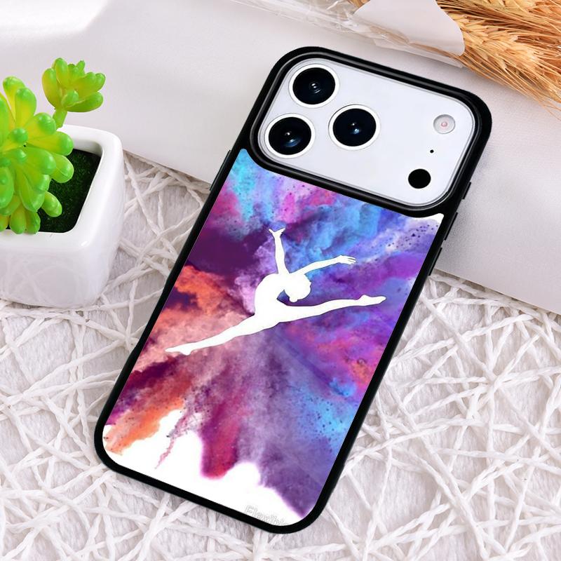 Масляная живопись Гимнастика Мягкий чехол для телефона для iPhone 17 Air 16 15 11 12 14 13 Pro Max Ударопрочный чехол