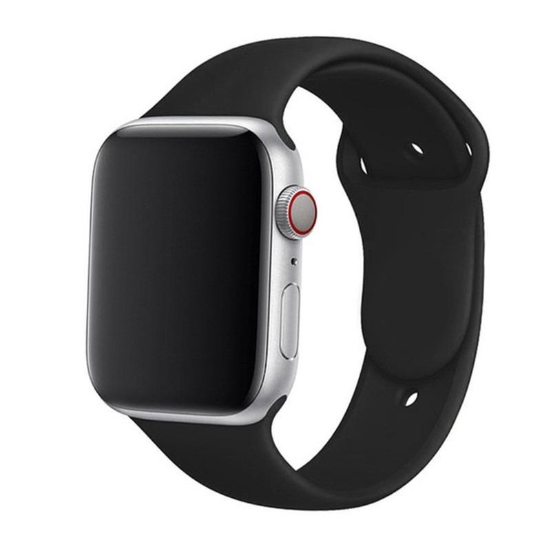 Силиконовый ремешок для Apple Watch Band 44 мм, 40 мм, 38 мм, 42 мм, резиновый ремень, спортивный браслет для умных часов IWatch Serie 3, 4, 5, 6 Se, ремешок
