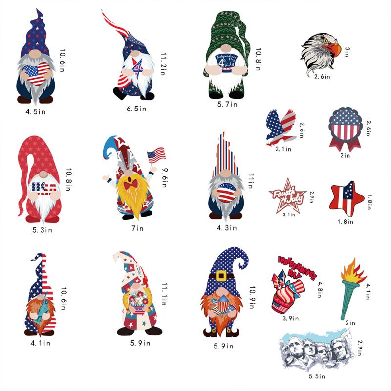 Горячий! 9 шт./набор Наклейка на стену ПВХ Наклейки на День независимости США Электростатические наклейки на окна