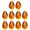 PATIKIL Набор из 10 шт. Ловец солнца 38 мм Хрустальный шар-капля Подвесная хрустальная призма для оконных аксессуаров Сделай сам Янтарный