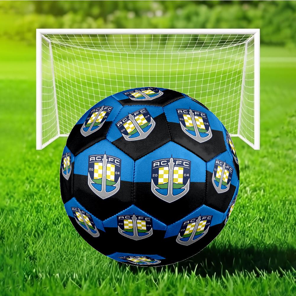 Auck-land Football Club Printed Size 5 Soccer Ball - Durable, Machine-stitched, Soft and Comfortable, Suitable for Training and Matches Gift