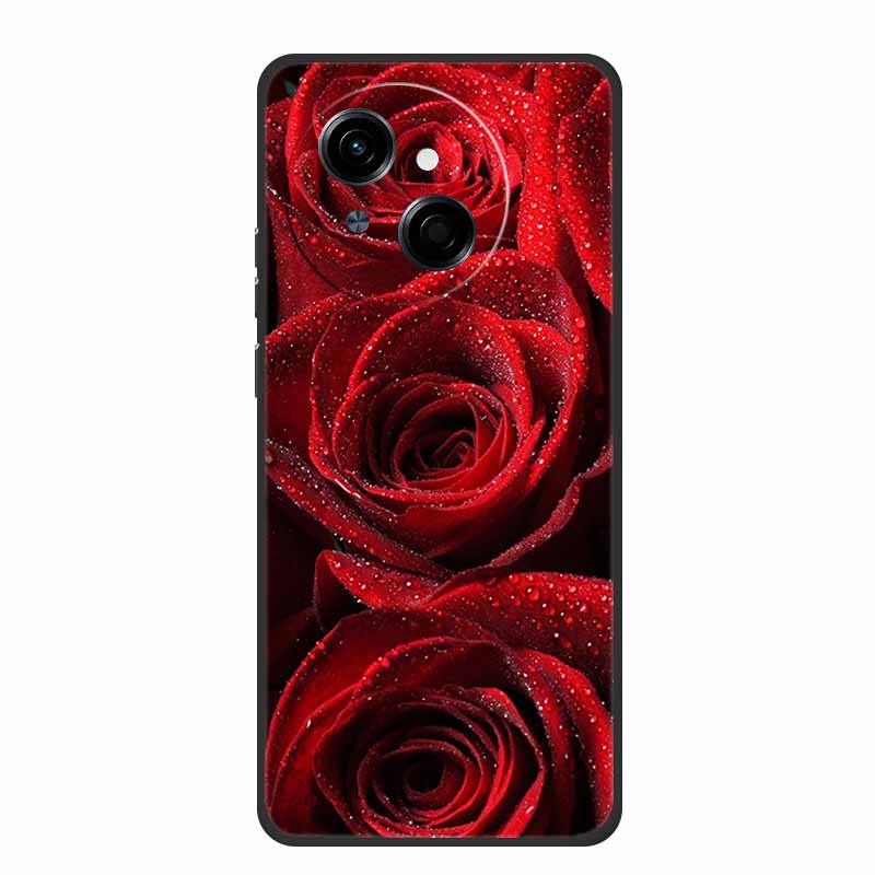 Phone Case For Tecno Spark Go 1 S Back Cover Case 6.67" Black Silicone Soft TPU Coque For Tecno Spark Go 1S Case Go1S Funda Para