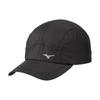 Mizuno J2MWC001 Washable Running Soft Cap with Reflective Black Cap, Finish,