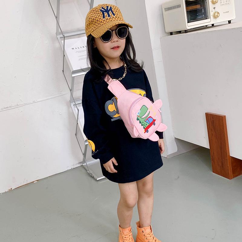 Милые мультяшные детские наплечные сумки, детские сумки-мессенджеры для путешествий на открытом воздухе, унисекс, мини-повседневная нагрудная сумка с динозавром