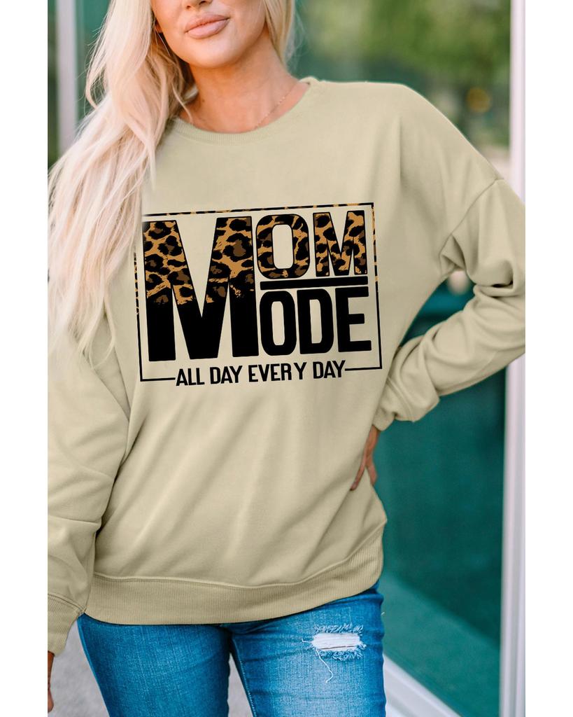 Azura Exchange Толстовка с длинным рукавом с леопардовым принтом