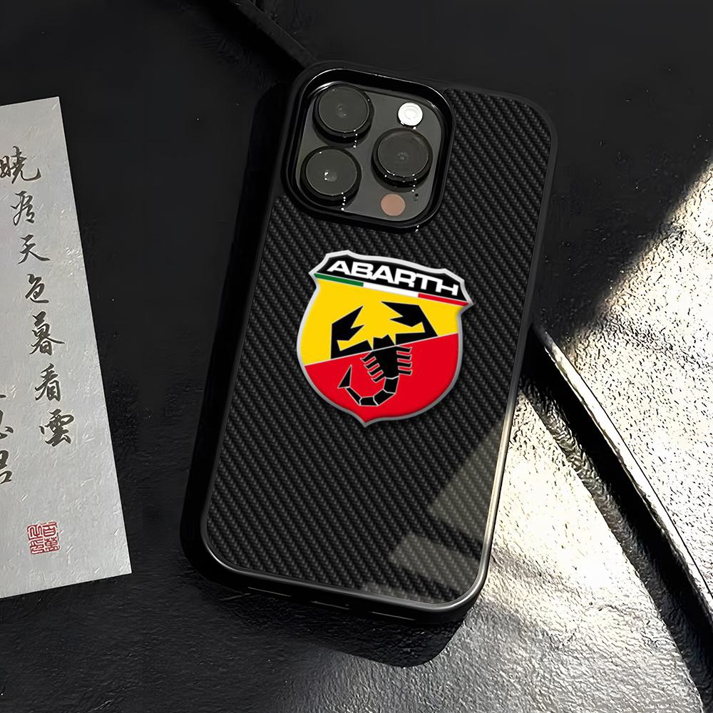 ABARTHess Чехол для телефона PC+TPU Для IPhone 15 16 17 Pro Max 13 16 11 12 14 Pro Xs Max Mini Xr X Plus Чехол