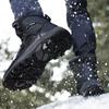 Thick Plush Lined Mens Winter Snow Boots Thick Platform Warm Non Slip Outdoor Waterproof Ankle Boots for Cold Weather Walking