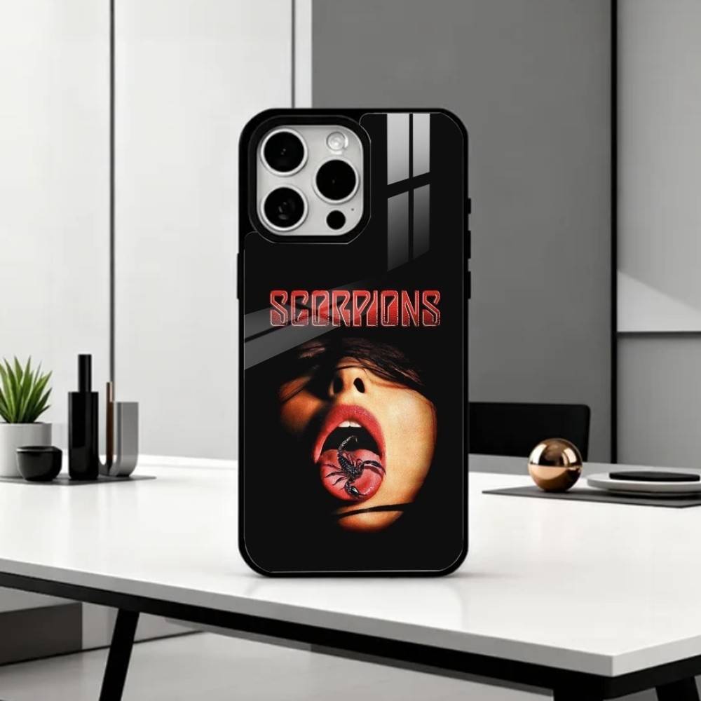S-Scorpions БАНДА Чехол для телефона для iPhone 17, 16, 15, 14, 13, 12, 11 Plus, Pro Max Магнитный для Magsafe Беспроводной зарядки