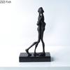 Целующаяся пара Абстрактные фигуры Статуэтка Настольное украшение Орнаменты Креативные Влюбленные Персонаж Скульптура Эстетика комнаты Декор