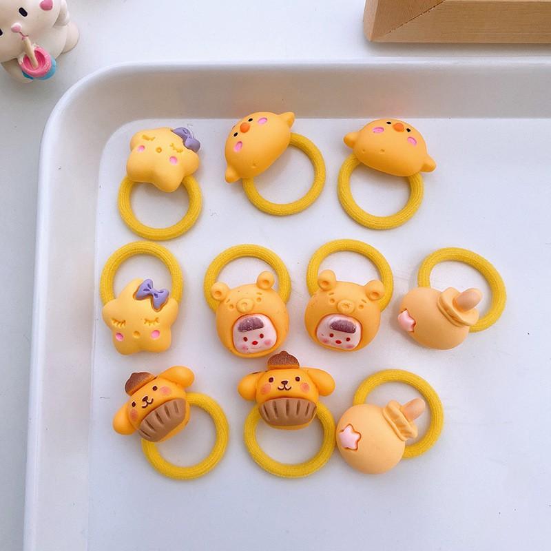 1.5cm Pet Hair Ties Cats Dogs Small Breeds Resin Cartoon Bands Gentle On Fur No Damage