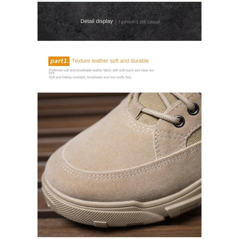 High Top Outdoor Men's Work Shoes Fashion Fashion All Comfortable Casual Single Shoes Autumn and Winter Men's Shoes