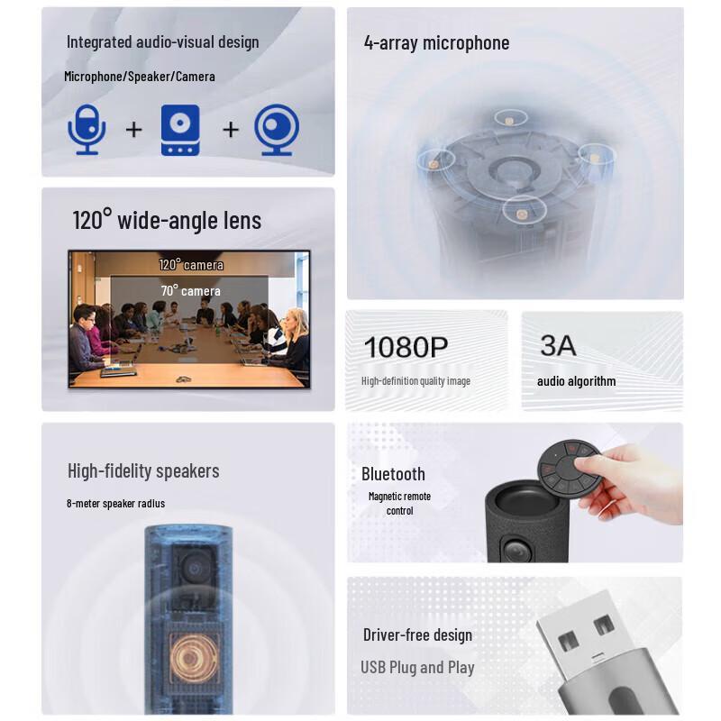 Hikvision V122 All-in-one Video Conference Camera