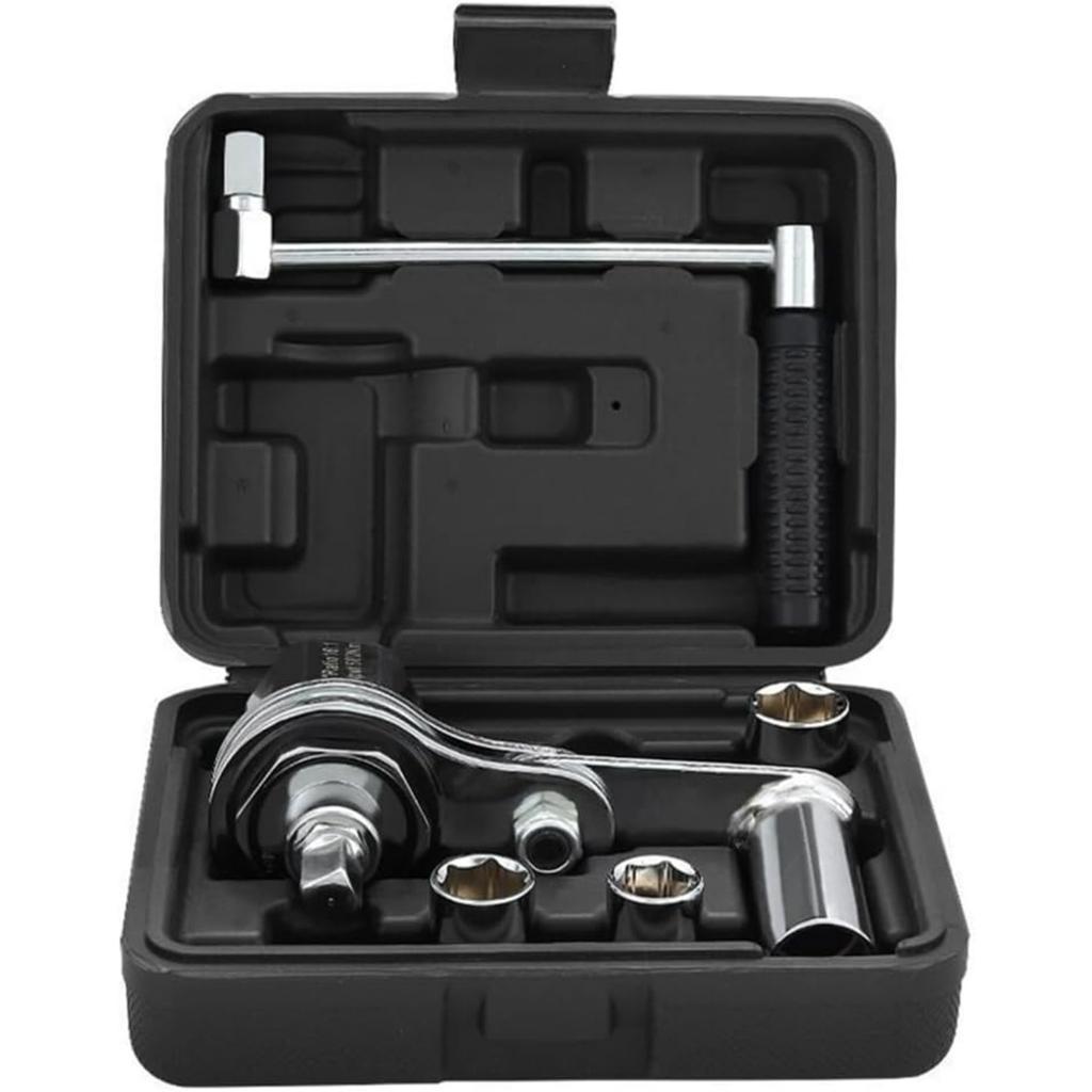 Torque Multiplier,Heavy Duty Labor-Saving Nut Disassembly Tool with 17mm/19mm/21mm Sockets Wrench Booster Tire Nut Remover Tire Disassembly Labor