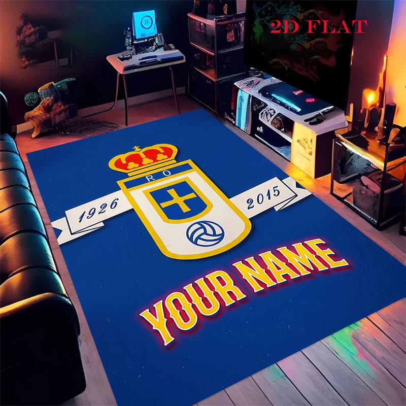Real Oviedo Carpet Rug for Living Room Bedroom Home Sofa Decoration,Kids play Nonslip Floor Mat