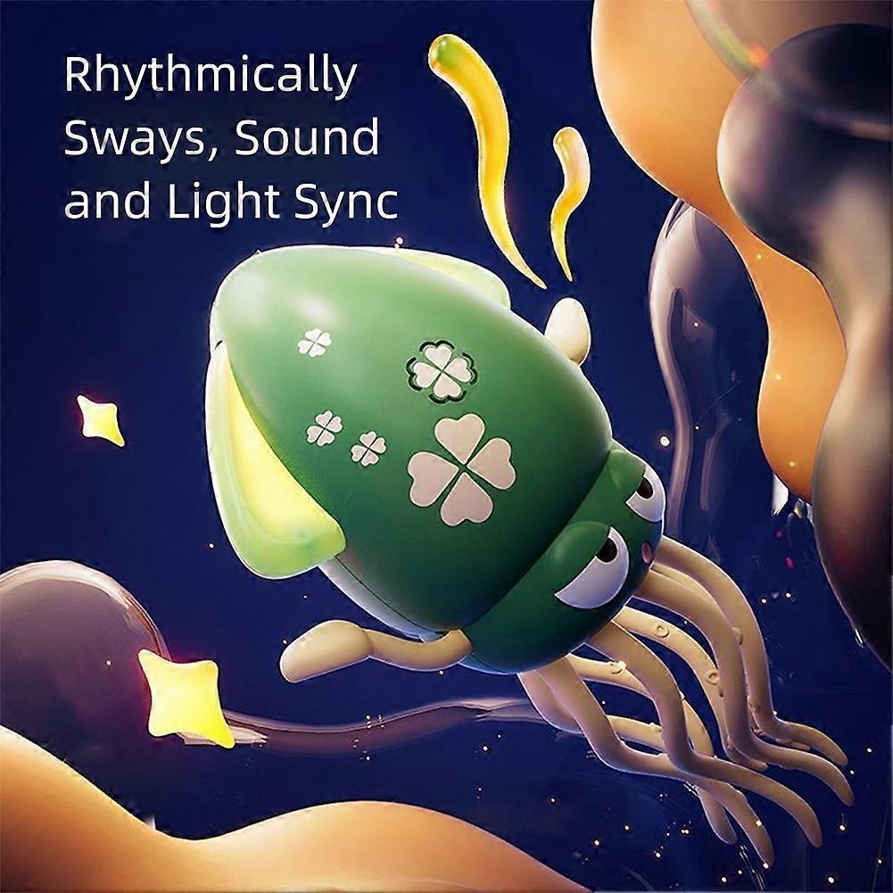 Kids Musical Dancing Squid Toy, Walking Crawling Auto-Avoid Octopus Toy with Music & Lights, STEM Gift