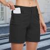 Женские шорты-бермуды, эластичные шорты для походов с высокой талией и карманами, повседневные быстросохнущие шорты для гольфа для летнего активного отдыха