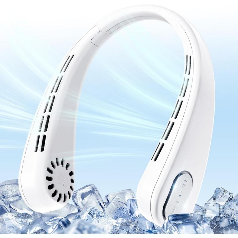 1pcs Portable Neck Fan, No Blades, USB Personal Fan, 3 Speeds Adjustable, Faster Cooling, Ultra-quiet, Suitable for Home, Office and Sports