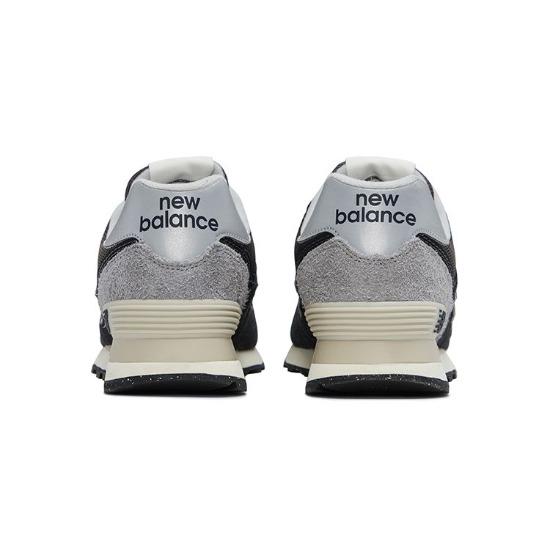 New Balance 574 Черные Унисекс Кроссовки Белые Серые U574GM2