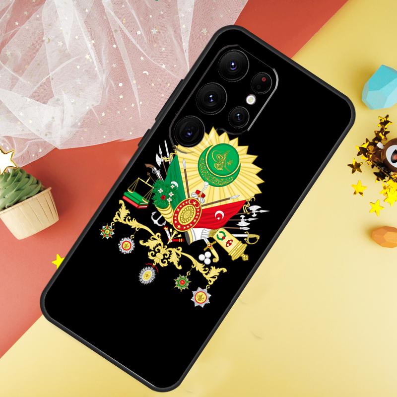 Чехол для телефона с гербом Османской империи для Samsung Galaxy S25 S26 Ultra S21 S20 S22 S23 Ultra S10 Plus S24 FE Чехол Coque