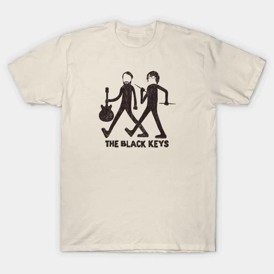 Hot Rare The Black Keys Band Member Shirt Gift Funny White S-4XL