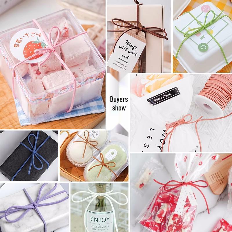 Бархатный шнур из искусственной кожи для коробок для тортов своими руками, ювелирных изделий, аксессуаров для волос, подарочных букетов и декоративных бантов.