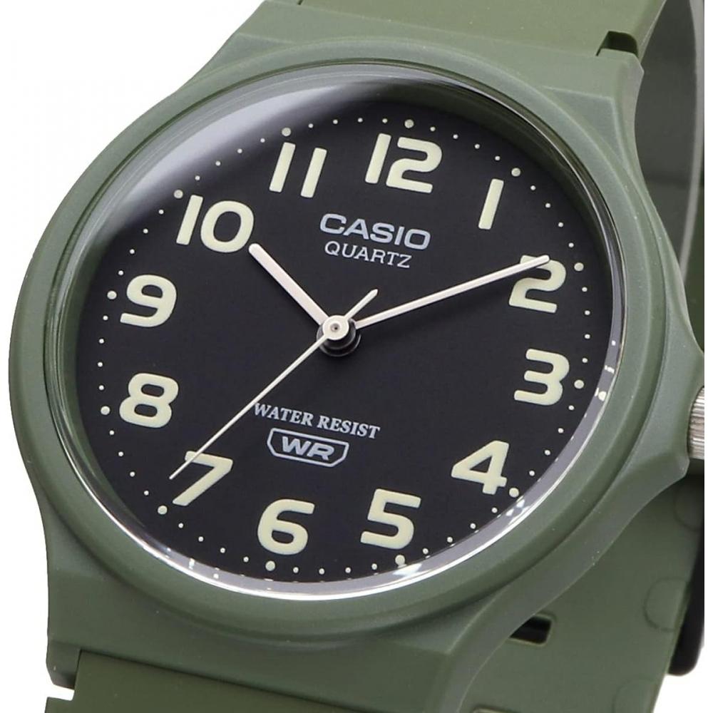 Casio Аналоговые часы Дешевые Casio Mq 24uc 3b Унисекс Матовый зеленый