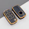 For VW Golf Polo Bora Beetle Tiguan for SKODA Fabia YIJS5 Superb for SEAT Leon Toledo Altea Ibiza TPU Remote Key Fob Case Cover