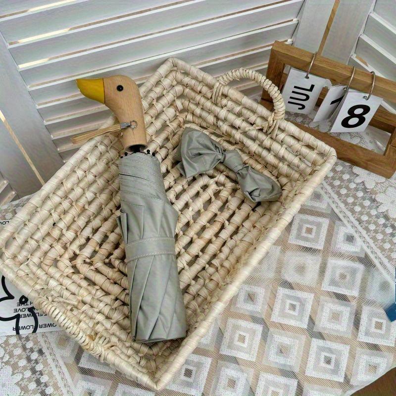 Зонт от солнца Duck Upf 50 Стильный компактный зонт с УФ-защитой Дорожный зонт Складной для солнца и дождя