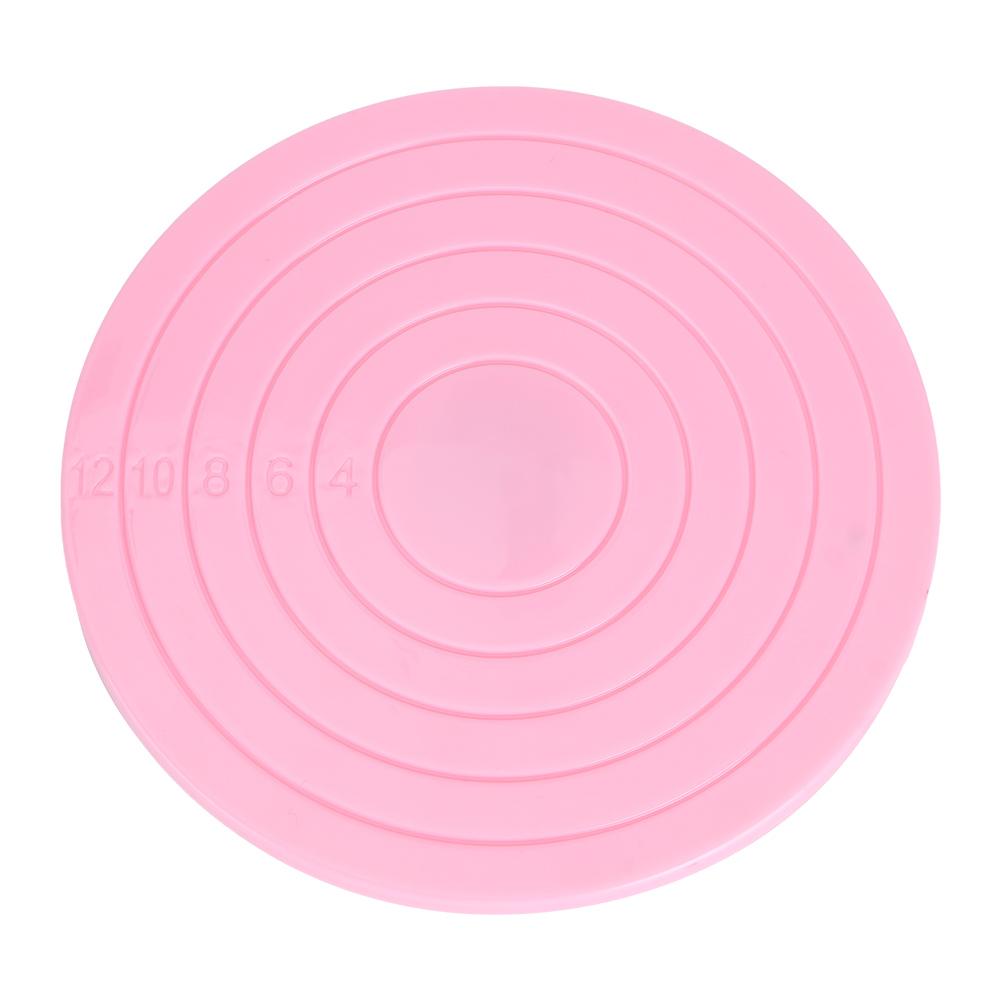 2Pcs Mini 360 Degree Rotating Cake Base Stand Decorating Turntable Kitchen Baking Tool