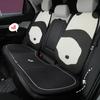 2024 Cartoon Panda Car Seat Cushion Full Set Fashion Breathable Car Seat Cushion Cover Anti Slip Panda Interior Accessories