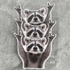 Funny Raccoon Motorcycle Stickers Cartoon Waterproof Fuel Tank Decoration Accessories Motorbike Body Durable Vinyl Decals