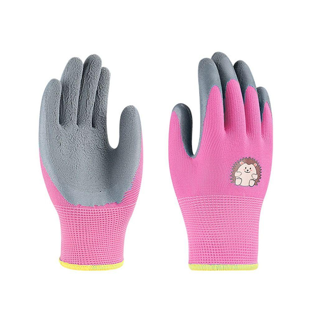 Защитные детские рабочие перчатки с изображением животных из мультфильмов, перчатки для садоводства, защитные перчатки для кемпинга, 2–12 лет