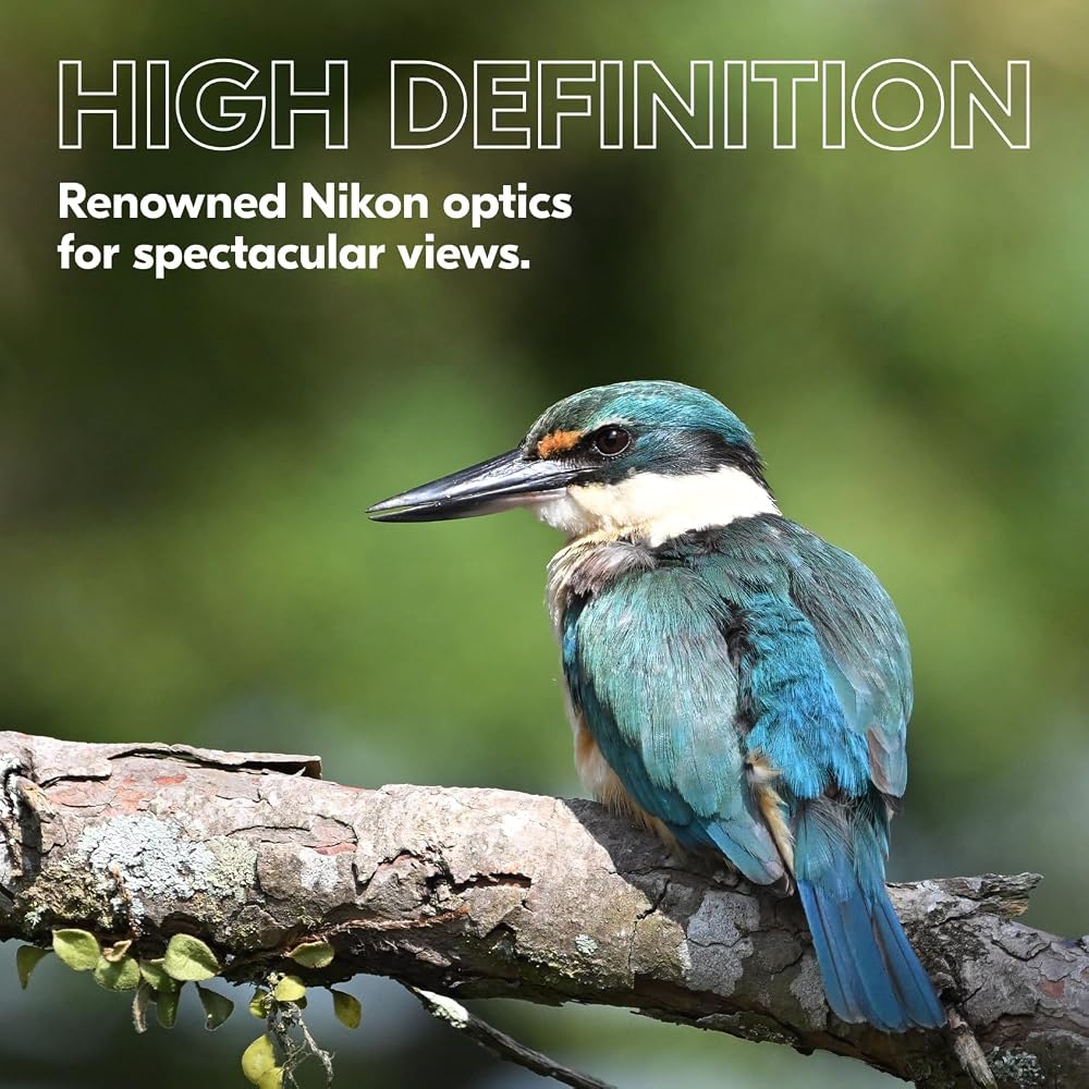 Nikon PROSTAFF P3 8x42 Binoculars | Waterproof, Fogproof, Rubber-Clad Full-Frame Binoculars with Wide Field of View and Long Eye Relief | Official Nik