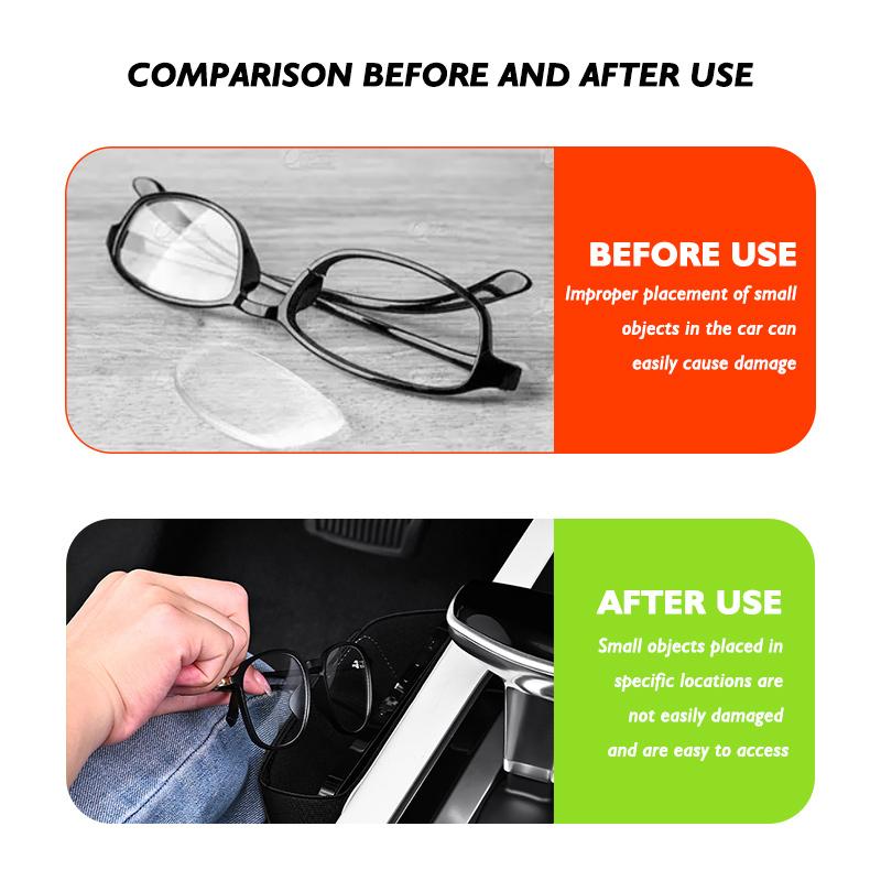 AANS1 Leather Car Door Organizer Phone Sun Visor Glasses Key Storage Bag For KIA Proceed Sorento Cerato Optima Sportage Ceed Niro Soul