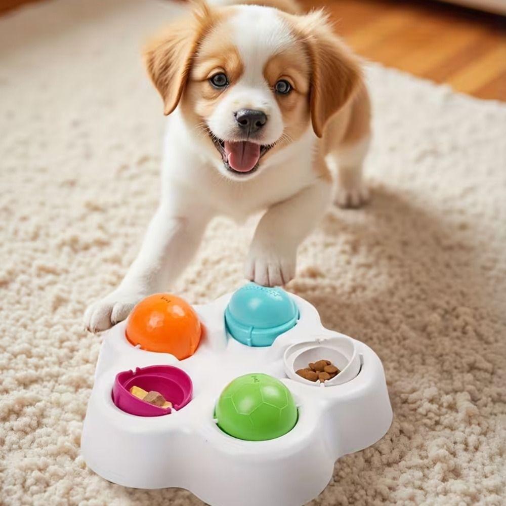 Интерактивные Умные Игрушки-Медленные Кормушки Устойчивое Основание Собака Прячущая Еду Миска Кошка Тарелка для Корма Кошки Миска