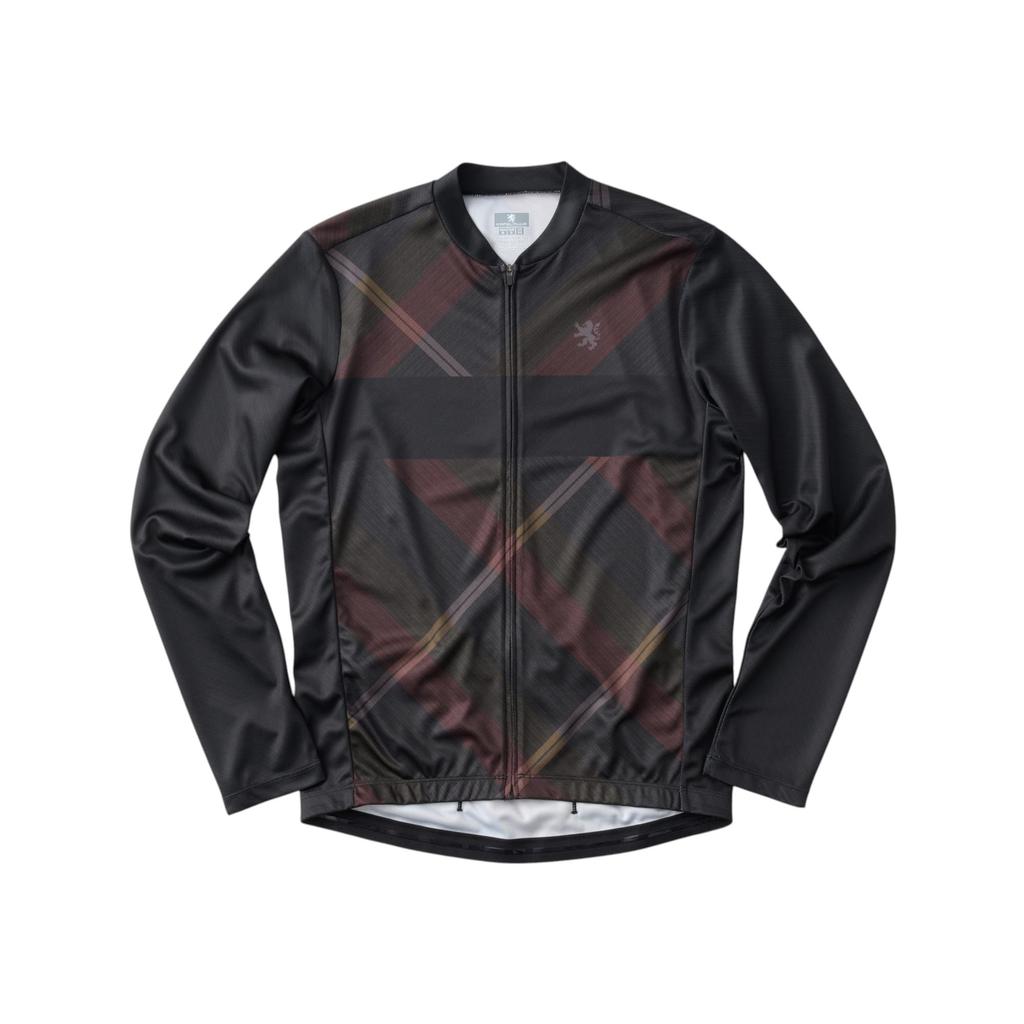 Kapelmuur Велосипедная джерси с длинным рукавом с принтом Glass размера XS, Клетка, Коричневый,