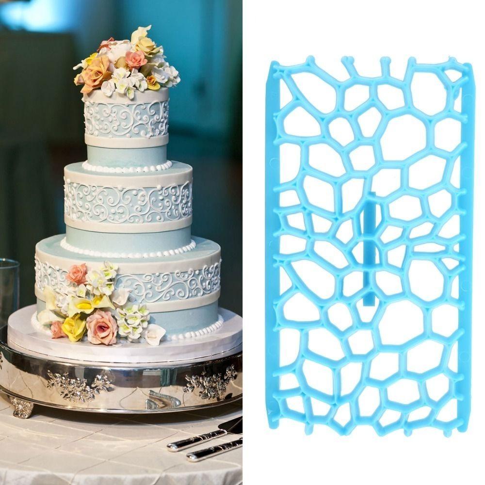 Flower Shape Cake Cutter Blue Cookie Cutter Practical Decorating Tool Bakery Kitchen Home