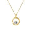 Mobius Zircon Necklace Geometric Circle Collar Chain As A Gift for Girlfriend
