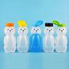 Yousheng 230ml Plastic Bear Bottle Cup with Flip Top Lid Mini Bear Shape Jar Empty Coffee Beer Drink Container for Juice Candy Milk Storing Dispensing
