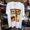 NIN Nine Inch Nails Downward Spiral Винтажная Черная Унисекс Футболка Репринт Унисекс Унисекс Женская Летняя Повседневная С Круглым Вырезом Хлопковая Футболка