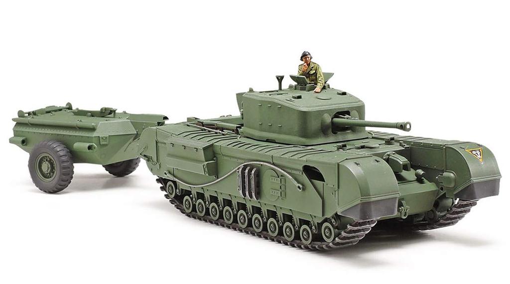 Tamiya 1/48 Серия военных миниатюр №. 94 Британский Черчилль Mk. 7 Крокодил Танк Пластиковая Модель 32594