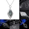 Подвеска Ромб из Искусственного Камня со Стразами Цепочка для Свитера Женское Ожерелье AVE