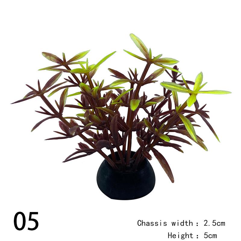 Artificial Plants Fish Tank Decoration Aquarium Decorative Ornaments Simulation Water Weeds Leaves Grass Plant Accessories